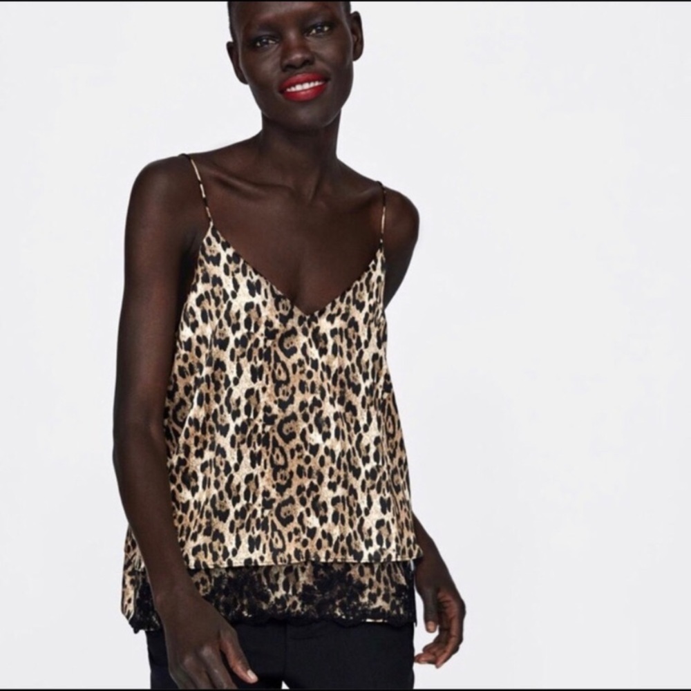 NWT ZARA LEOPARD TANK